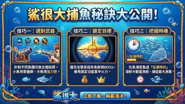 鯊很大捕魚秘訣大公開!