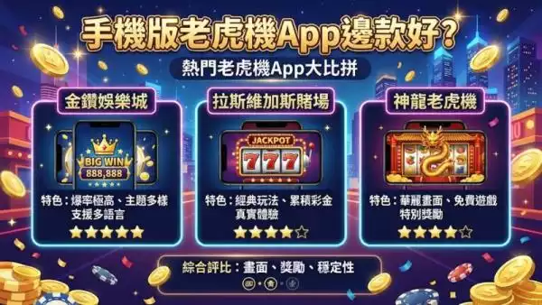 手機版老虎機App邊款好？2026年最新推薦同分析
