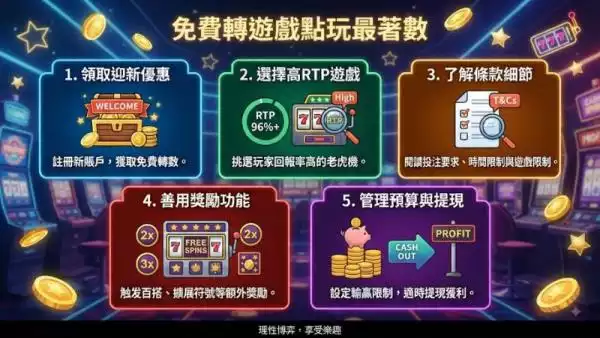 免費轉遊戲點玩最著數？掌握呢幾個老虎機技巧即刻提升勝率！