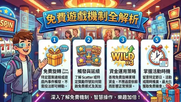 免費遊戲機制全解析：角子機玩家必懂的隱藏福利