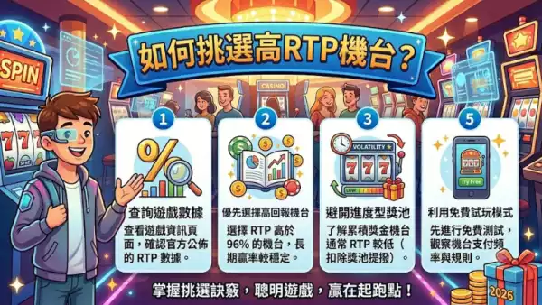 如何挑選高RTP機台？掌握這些關鍵技巧讓你玩角子機更聰明！