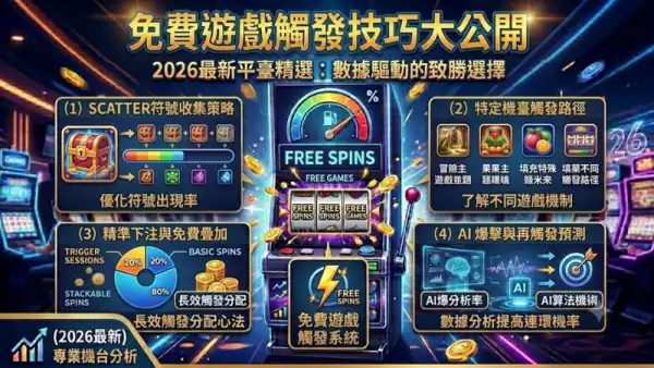 免費遊戲觸發技巧大公開!掌握這些訣竅讓你在老虎機爽賺免費旋轉