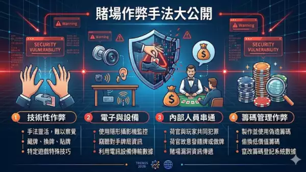 賭場作弊手法大公開:從澳門賭場到拉斯維加斯的暗黑技巧