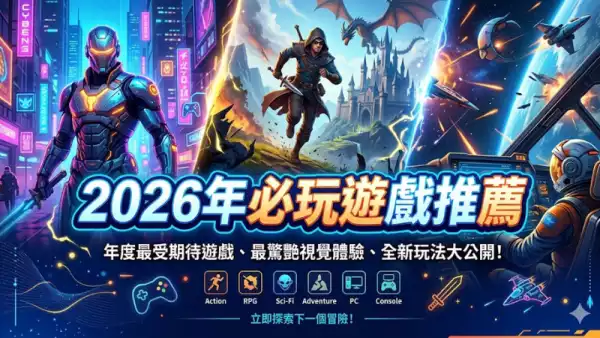 2026年必玩遊戲推薦