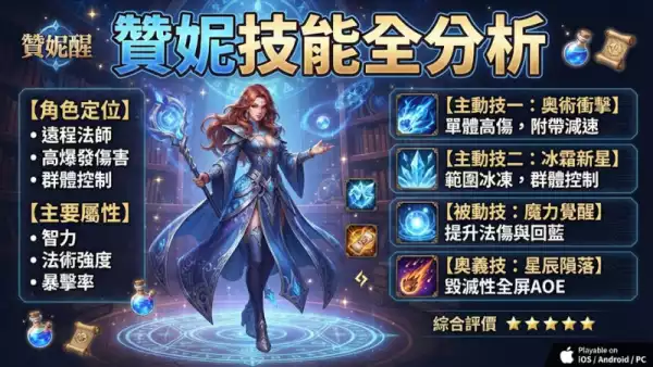 贊妮技能全分析:掌握這位角色的核心玩法與實戰技巧